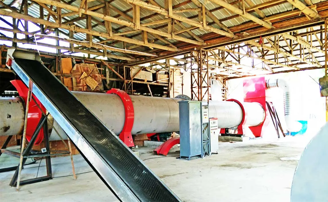 The Production Process Of Wood Sawdust Rotary Drum Dryer